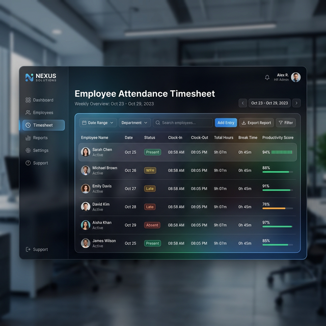 Attendance Timesheet